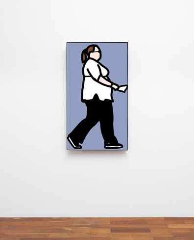 Julian Opie: Continuous computer animation,
media player and 55" LCD
122 x 69 x 10 cm. 