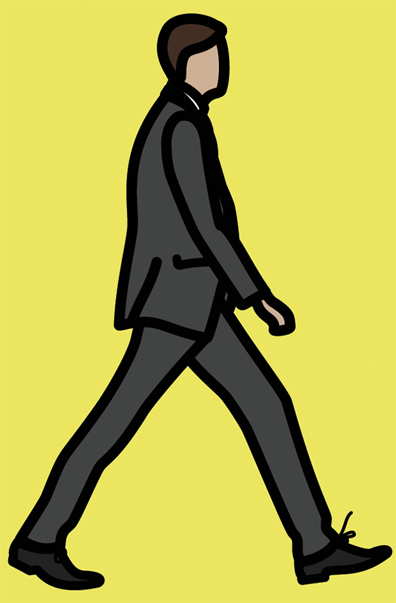 Julian Opie: Silkscreen on painted wooden board
110 x 95 x 3 cm
Unique. 