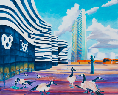 Anna Meyer: 2014
Öl auf Leinwand, 130 x 160 cm. Lukas Dostal