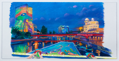Anna Meyer: 2014
Öl auf Plexiglas, 25 x 50 cm. Lukas Dostal