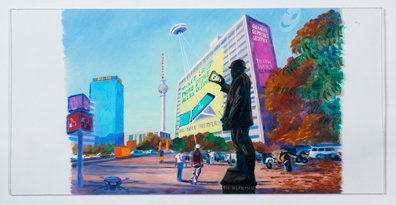 Anna Meyer: 2014
Öl auf Plexiglas, 25 x 50 cm. Lukas Dostal
