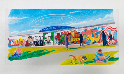 Anna Meyer: 2015
Öl auf Plexiglas, 25 x 50 cm. Lukas Dostal