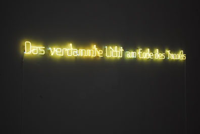 Isabell Heimerdinger: 2007
Neon, Unikat, 13 x 300 cm. 