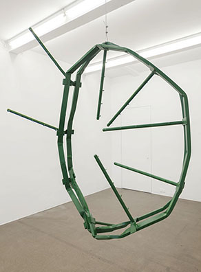 NOTES ON SCULPTURE, curated by Friederike Nymphius: 2012
Stahl, Lack
150 x 130 x 60 cm 
Unikat
Courtesy: Galerie Gisela Capitain. 