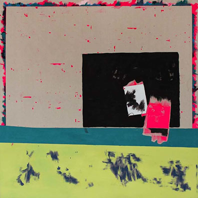 Caroline Corleone: Mixed media auf Leinwand, 100 x 100 cm. Caroline Corleone