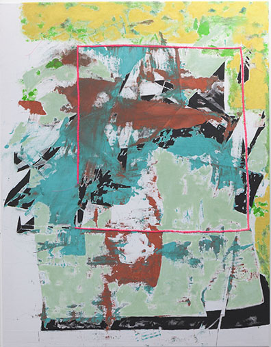 Caroline Corleone: Mixed media auf Leinwand, 90 x 70 cm. Caroline Corleone