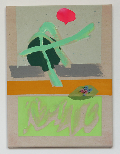 Caroline Corleone: Mixed media auf Leinwand, 40 x 30 cm. Caroline Corleone