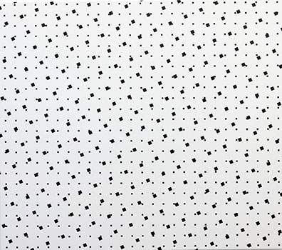 Esther Stocker: Ohne Titel, 2016
Acryl auf Baumwolle, 140 x 160 cm. Rudolf Strobl