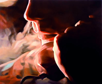 Judith Eisler : 2006, Öl auf Leinwand, 91 x 152 cm. 