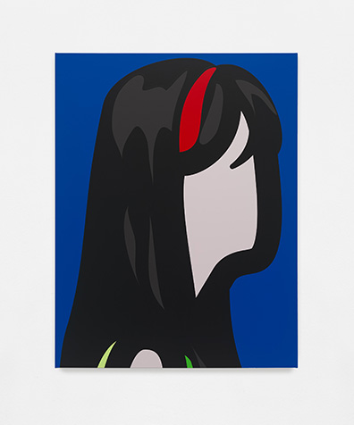 Julian Opie: Vinyl auf Holzrahmen,
192 x 148,2 cm, Unikat. Studio Julian Opie