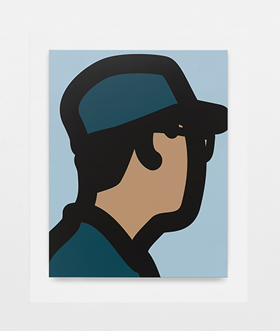 Julian Opie: Siebdruck auf Papier auf Aluminium,
106 x 86,2 x 3 cm, Unikat. Studio Julian Opie