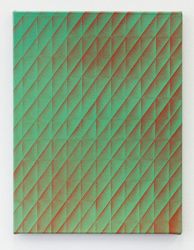 Michael Bauch  Theresa Eipeldauer  Jugoslav Mitevski  Benjamin Roth: O.T. / Untitled, 2017.
Acryl auf Leinwand / Acrylic on canvas.
55  x 42 cm. Unikat/Unique.. 