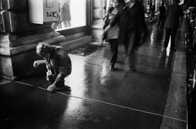 Jiří Kovanda: performance am 11. September 2007. 