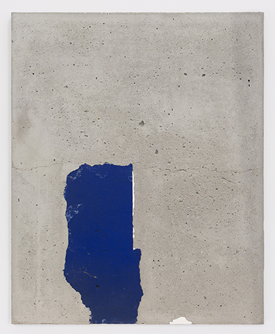 Michael Bauch  Theresa Eipeldauer  Jugoslav Mitevski  Benjamin Roth: O.T. / Untitled, 2016. Beton, Sprayfarbe auf Beton, Fugenfüller / Concrete, spray paint on concrete, grout. 
41 x 33 x 1,4 cm. Unikat / Unique. 
Courtesy: Petra Rinck Galerie, Düsseldorf.. 