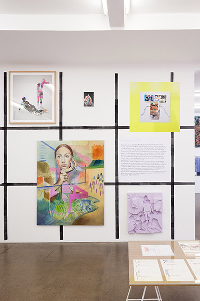 „image/reads/text“ „The Happy Fainting of Painting #2” curated by_Hans Jürgen Hafner & Gunter Reski.: 
Tim Berresheim,Ulrich Lamsfuss, Claudia Kugler, Birgit Megerle, Pieter Schoolwerth, Tisch: Chris Reinecke. Rudolf Strobl