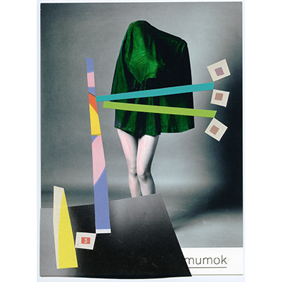 COLLAGE_Jiří Kolář . Jiří Kovanda . Dominik Lang  . Katja Strunz . Sofie Thorsen . Jenni Tischer : Untitled (mumok 3)
2017
Collage auf Einladungskarte / Collage on the invitation card
21,2 x 15 cm Unikat / Unique. Jiri Kovanda