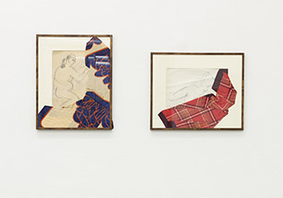 COLLAGE_Jiří Kolář . Jiří Kovanda . Dominik Lang  . Katja Strunz . Sofie Thorsen . Jenni Tischer : Collages 2016
Ausstellungsansicht / Installation view. Jiri Kovanda