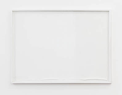 Josef Bauer: Gewebe auf Faserplatte, Acrylfarbe / 
fabric on fiberboard, acrylic paint 
64 x 93,5 x 3 cm Unikat/Unique. Josef Bauer