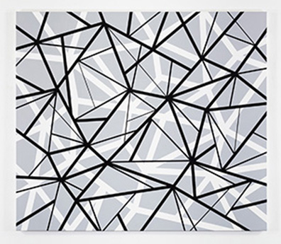 Esther  Stocker: O.T. / Untitled, 2018
Acryl auf Baumwolle / acrylic on cotton
140 x 160 cm
Unikat/unique. 