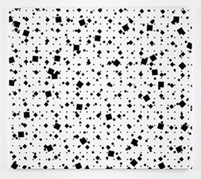 Esther  Stocker: 
O.T. / Untitled, 2018
Acryl auf Baumwolle / acrylic on cotton
140 x 160 cm
Unikat/unique. 