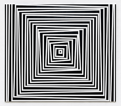 Esther  Stocker: 
O.T. / Untitled, 2018
Acryl auf Baumwolle / acrylic on cotton
140 x 160 cm
Unikat/unique. 
