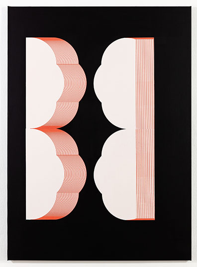 Theresa Eipeldauer: 
Acryl auf Leinwand, Unikat Siebdruck / 
Acrylic on canvas, unique screenprint
150 x 110 cm. Unikat/Unique . Theresa Eipeldauer