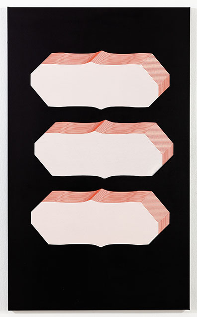 Theresa Eipeldauer: 
Acryl auf Leinwand, Unikat Siebdruck / 
Acrylic on canvas, unique screenprint
150 x 90 cm. Unikat/Unique . Theresa Eipeldauer