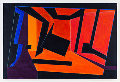 Rosa Hausleithner: 
Acryl auf Leinwand / Acrylic on canvas
100 x 150 cm. Unikat/Unique . Rudolf Strobl