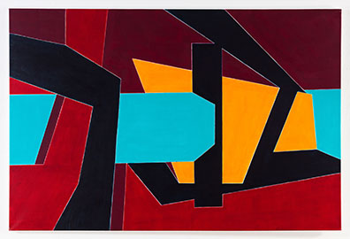 Rosa Hausleithner: 
Acryl auf Leinwand / Acrylic on canvas
100 x 150 cm. Unikat/Unique . Rudolf Strobl