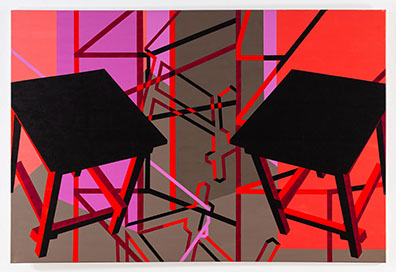 Rosa Hausleithner: 
Acryl auf Leinwand / Acrylic on canvas
100 x 150 cm. Unikat/Unique . Rudolf Strobl