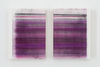 Sofie Thorsen: 
Pigment und Kaseinfarbe auf Holz / 
pigment and casein paint on wood je/each 32 x 24 cm
Unikat/unique. Sofie Thorsen.