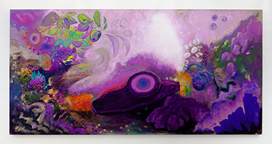 Uwe Henneken: Acryl /Leinwand / Acrylic / canvas, 
240 x 280 cm, Unikat / unique. 