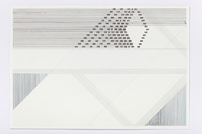 Haleh Redjaian: 2015
Graphit und Kugelschreiber und Buntstift auf Papier 
19, 5 x 28 cm
unique. Rudolf Strobl