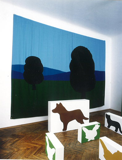 Naturbegriffe, Blicke: "In the Meadow", 1997 
Polyester
330 x 475 cm . 
