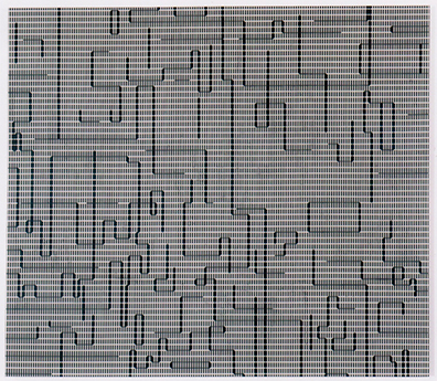 Esther  Stocker: 2002
Acryl/BW 
140 x 160 cm . 