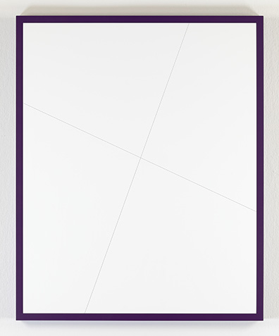 Gerwald Rockenschaub: 
Acrylglas, Rahmen aus MDF, farbig lackiert / 
acrylic glass, MDF-frame, lacquer
84 x 68 x 4 cm . 