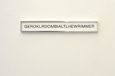 Gerold Miller: 2008
Digitaldruck, 10 x 75 cm (gerahmt). 