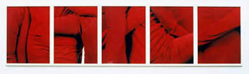 Maria Hahnenkamp: (aus der Serie "zwei Frauen"), 2001/2002, 5-teilig, Farbfotos auf Aluminium kaschiert, gerahmt, 68 x 265 x 3 cm, 1/3
. W. Woessner