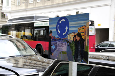 Anna Meyer:  Schilderweg Eschenbachgasse. Anna Meyer