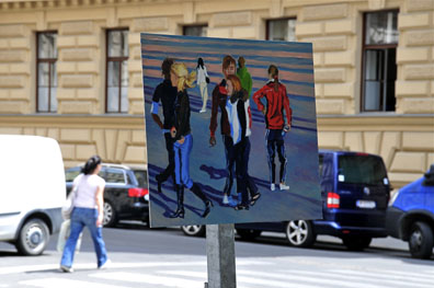 Anna Meyer:  Schilderweg Eschenbachgasse. Anna Meyer