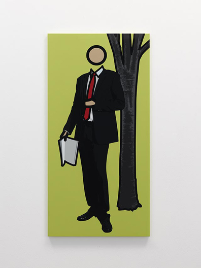 Julian Opie: 2011
Silkscreen on painted wooden board
109,6 x 54,6 cm. 